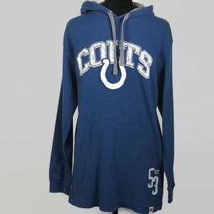 Colts NFL Distress Graphic Thermal Pullover Hoodie